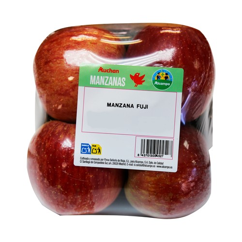 Alcampo ALCAMPO CULTIVAMOS LO BUENO Manzana Fuji bandeja 4 uds. 900 g