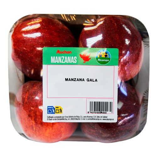 Alcampo ALCAMPO CULTIVAMOS LO BUENO Manzanas Gala bandeja 4 uds