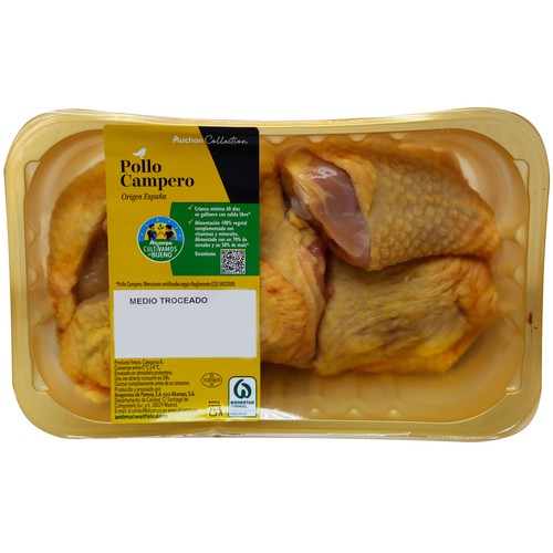 Alcampo ALCAMPO CULTIVAMOS LO BUENO Medio pollo campero troceado Bandeja