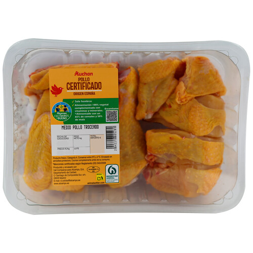 Alcampo ALCAMPO CULTIVAMOS LO BUENO Medio pollo certificado troceado Bandeja