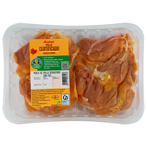 Alcampo ALCAMPO CULTIVAMOS LO BUENO Muslos De Pollo Certificado Deshuesado Y Con Piel (escalopes)
