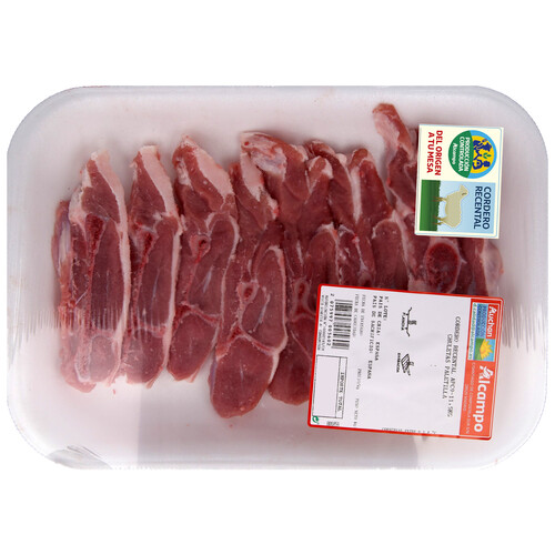 Alcampo ALCAMPO CULTIVAMOS LO BUENO Paletilla de cordero recental en chuletas especiales para plancha o barbacoa