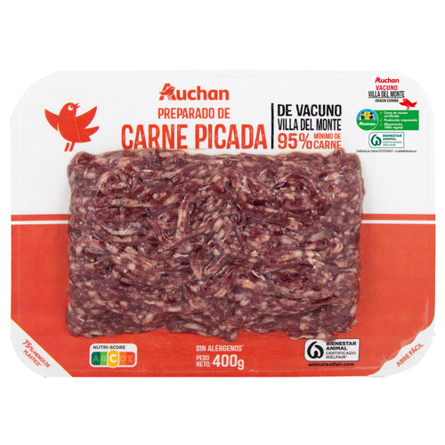 Alcampo ALCAMPO CULTIVAMOS LO BUENO Preparado De Carne Picada De Vacuno Villa Del Monte 400 G
