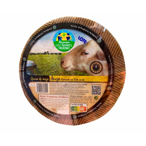 Alcampo ALCAMPO CULTIVAMOS LO BUENO Queso de oveja añejo (con leche cruda)
