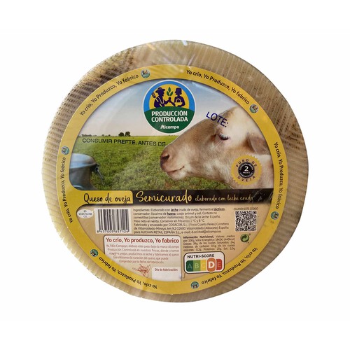Alcampo ALCAMPO CULTIVAMOS LO BUENO Queso de oveja semicurado leche cruda