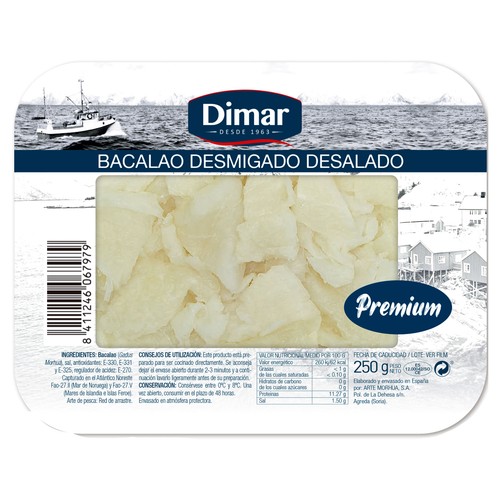 Alcampo DIMAR Bacalao desalado desmigado 250 g
