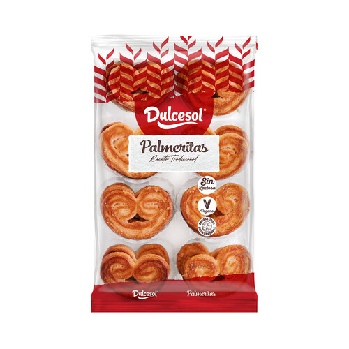 Alcampo DULCESOL Bandeja de palmeritas 140 g