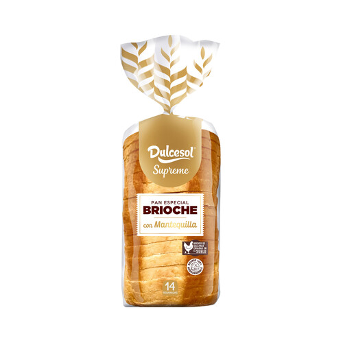 Alcampo DULCESOL Pande de molde brioche 450 g