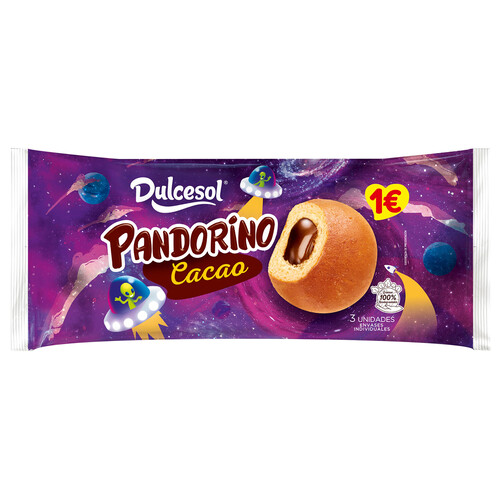 Alcampo DULCESOL Pandorino de caco 3 uds. 135 gr