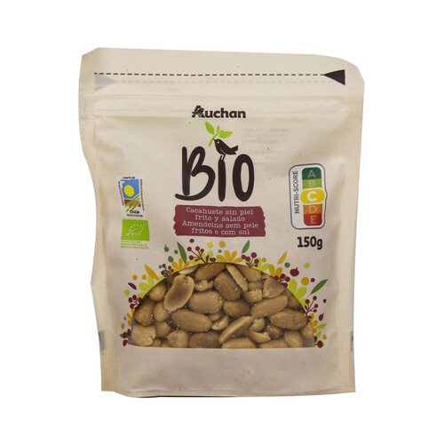 Alcampo ALCAMPO ECOLÓGICO Cacahuetes repelados fritos y salados 150 g