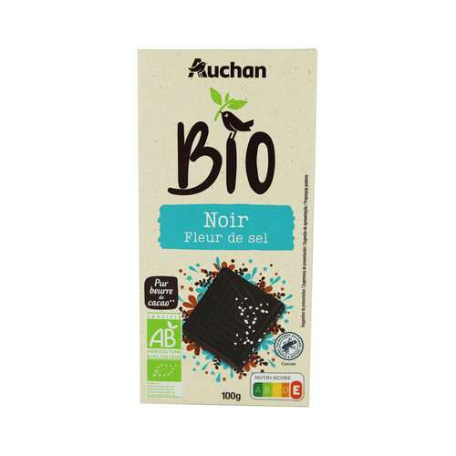 Alcampo ALCAMPO ECOLÓGICO Chocolate negro 55 % cacao con sal marina ALCAMPO ECOLÓGICO 100 g