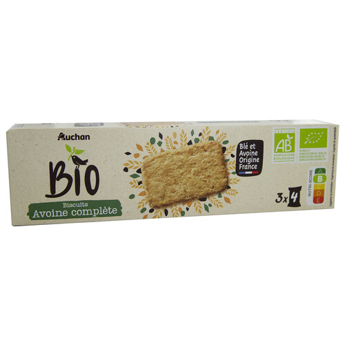 Alcampo ALCAMPO ECOLÓGICO Galleta de avena integral ALCAMPO ECOLÓGICO 130 g