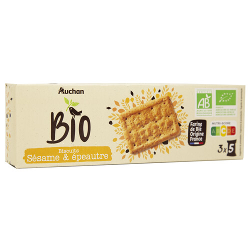 Alcampo ALCAMPO ECOLÓGICO Galletas de escanda y sésamo ALCAMPO ECOLÓGICO 150 g