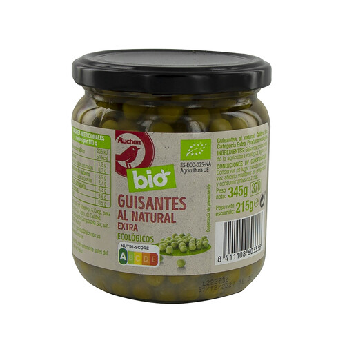 Alcampo ALCAMPO ECOLÓGICO Guisantes al Natural ALCAMPO ECOLÓGICO Frasco de 215 g