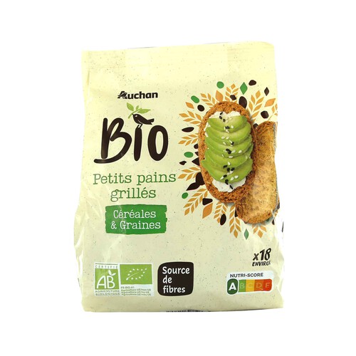 Alcampo ALCAMPO ECOLÓGICO Panecillos tostados con 7 cereales ALCAMPO ECOLÓGICO 225 g