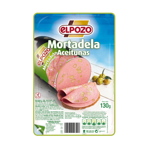 Alcampo ELPOZO Mortadela aceitunas 130 g