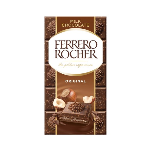 Alcampo FERRERO ROCHER Chocolate con leche 90 g