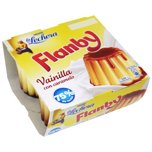 Alcampo FLAMBY Flan de vainilla 4 x 100 g