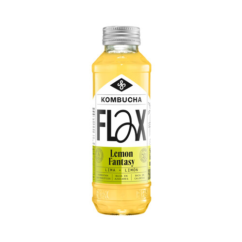 Alcampo FLAX Kombucha lemon fantasy 330 ml