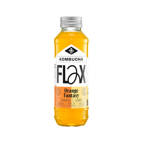 Alcampo FLAX Kombucha orange fantasy 330 ml