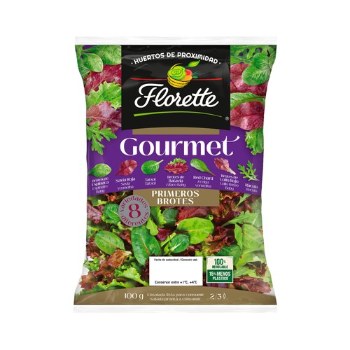 Alcampo FLORETTE Ensalada gourmet primeros brotes