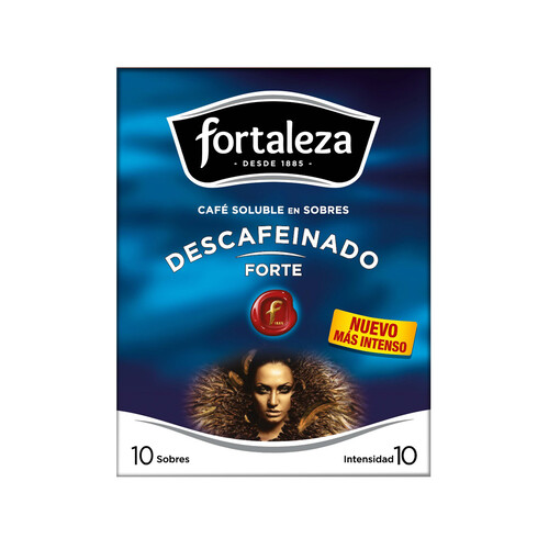 Alcampo FORTALEZA Café soluble descafeinado 10 sbs