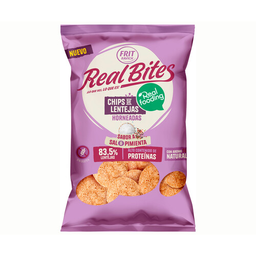 Alcampo FRIT RAVICH Chips lenteja y pimienta