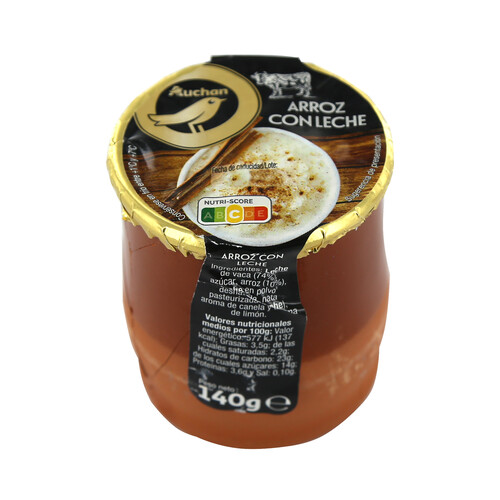 Alcampo ALCAMPO GOURMET Arroz con leche estilo tradicional ALCAMPO GOURMET 140 g