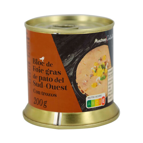 Alcampo ALCAMPO GOURMET Bloc de foie-gras de pato con trozos e IGP ALCAMPO GOURMET 200 g
