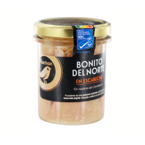 Alcampo ALCAMPO GOURMET Bonito del Norte en escabeche MSC (Pesca sostenible certificada) 140 g