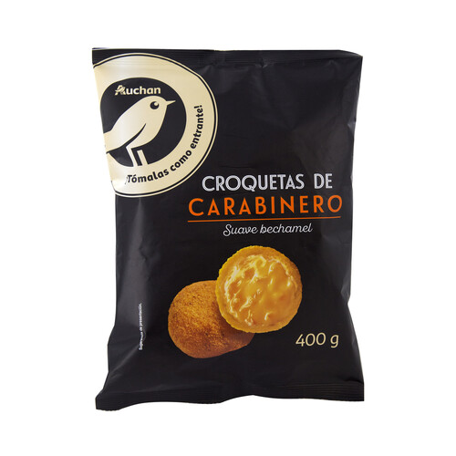 Alcampo ALCAMPO GOURMET Croquetas rellenas de suave bechamel y carabineros 400 g