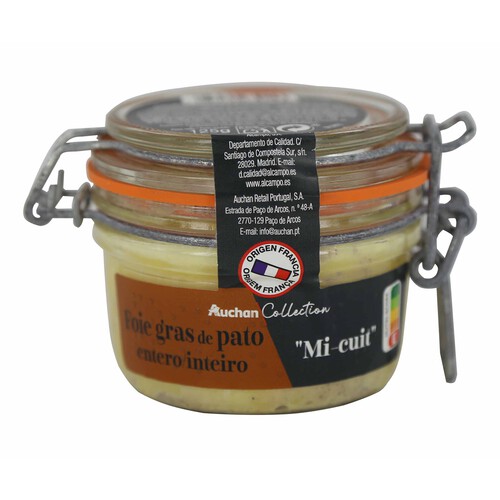 Alcampo ALCAMPO GOURMET Foie gras de pato (origen Francia) entero ALCAMPO GOURMET 125 g