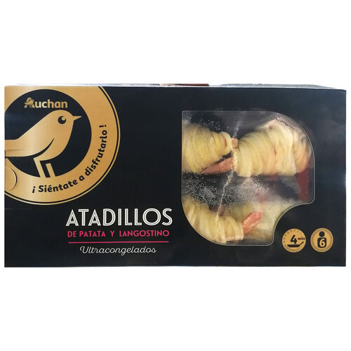 Alcampo ALCAMPO GOURMET Langostinos envueltos en patata hilada (atadillo) 180 g