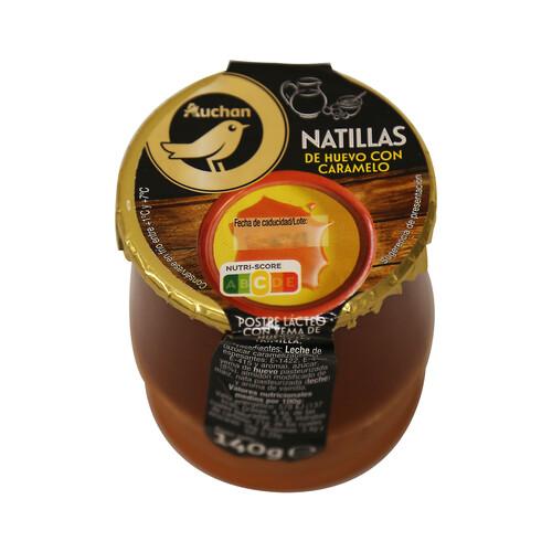 Alcampo ALCAMPO GOURMET Natillas con yema de huevo y caramelo ALCAMPO GOURMET 140 g