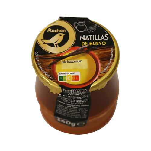 Alcampo ALCAMPO GOURMET Natillas con yema de huevo y sabor a vainilla ALCAMPO GOURMET 140 g