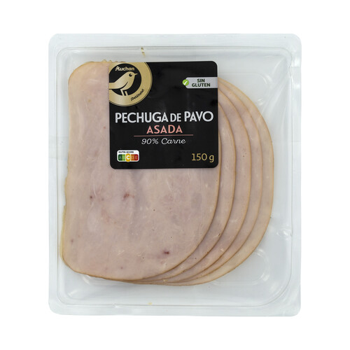 Alcampo ALCAMPO GOURMET Pechuga de pavo asada sabor ahumado cortada en lonchas ALCAMPO GOURMET 150 g