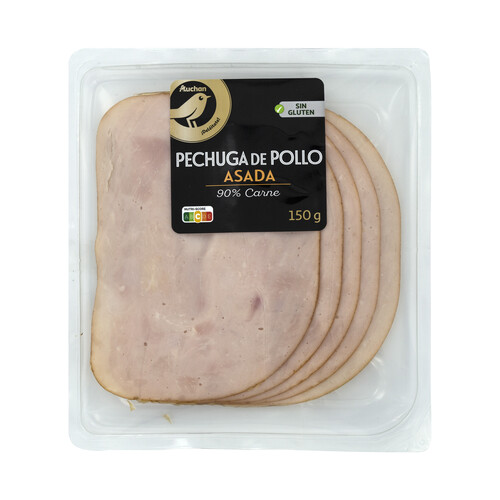 Alcampo ALCAMPO GOURMET Pechuga de pollo asada sabor ahumado cortada en lonchas ALCAMPO GOURMET 150 g