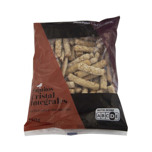 Alcampo ALCAMPO GOURMET Picos de pan de cristal integral 130 g