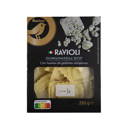 Alcampo ALCAMPO GOURMET Raviolis de pasta fresca al huevo rellenos de queso DOP Gorogonzola ALCAMPO GOURMET 250 g