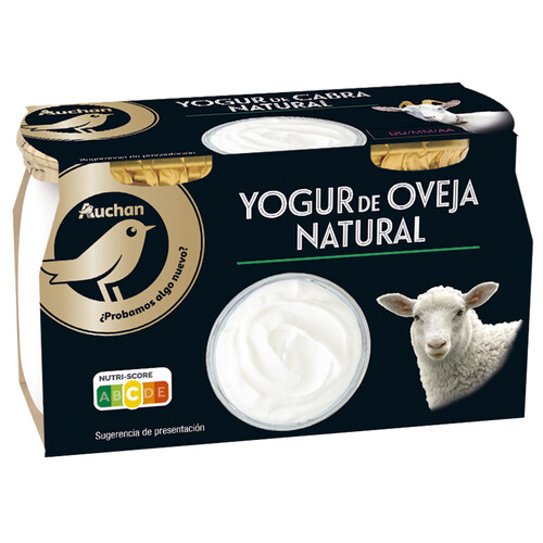 Alcampo ALCAMPO GOURMET Yogur natural de leche de oveja 2 x 115 g