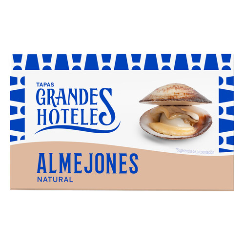 Alcampo GRANDES HOTELES Almejones al natural 63 g