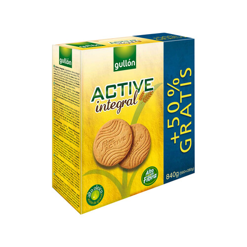 Alcampo GULLÓN Active Galletas de fibra 840 g
