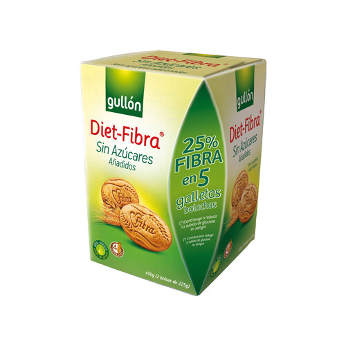 Alcampo GULLÓN Diet Galletas de fibra 450 g