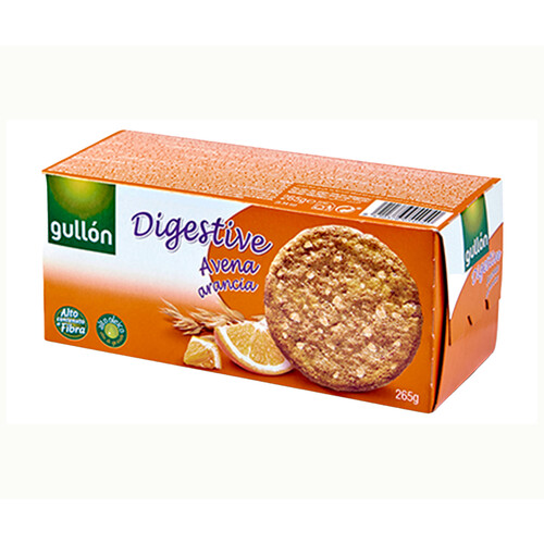 Alcampo GULLÓN Galleta digest avena-naranja 265 g