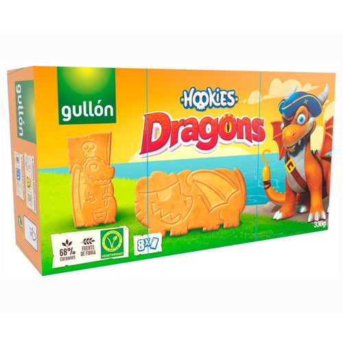 Alcampo GULLÓN Galletas Hookies Dragons 330 g