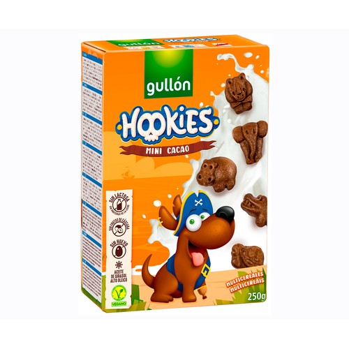 Alcampo GULLÓN Galletas Hookies mini cacao 250 g