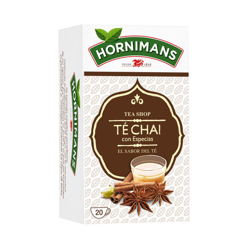 Alcampo HORNIMANS Té chai con especias 20 uds. 40 g
