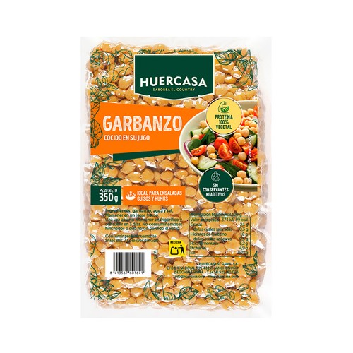 Alcampo HUERCASA Garbanzo cocido al vapor 350 g