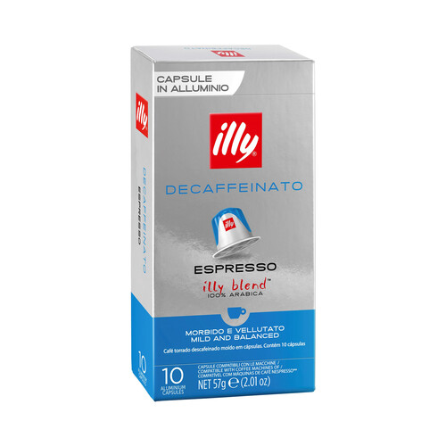 Alcampo ILLY Café en cápsulas descafeinado 10 uds