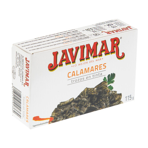 Alcampo JAVIMAR Calamares trozo en tinta 72 g